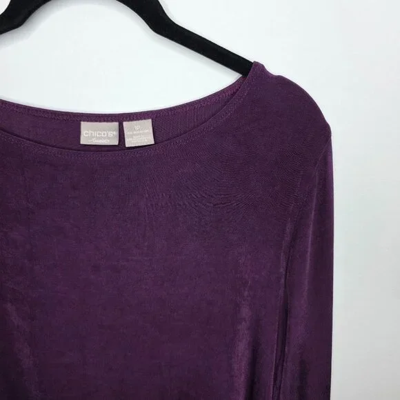 Chico's Travelers‎ Blouse Womens 1P (8/10P) - Picture 3 of 7